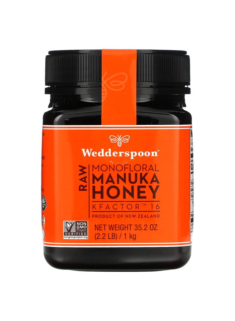 Raw Monofloral Manuka Honey, KFactor 16, 2.2 lb (1 kg)